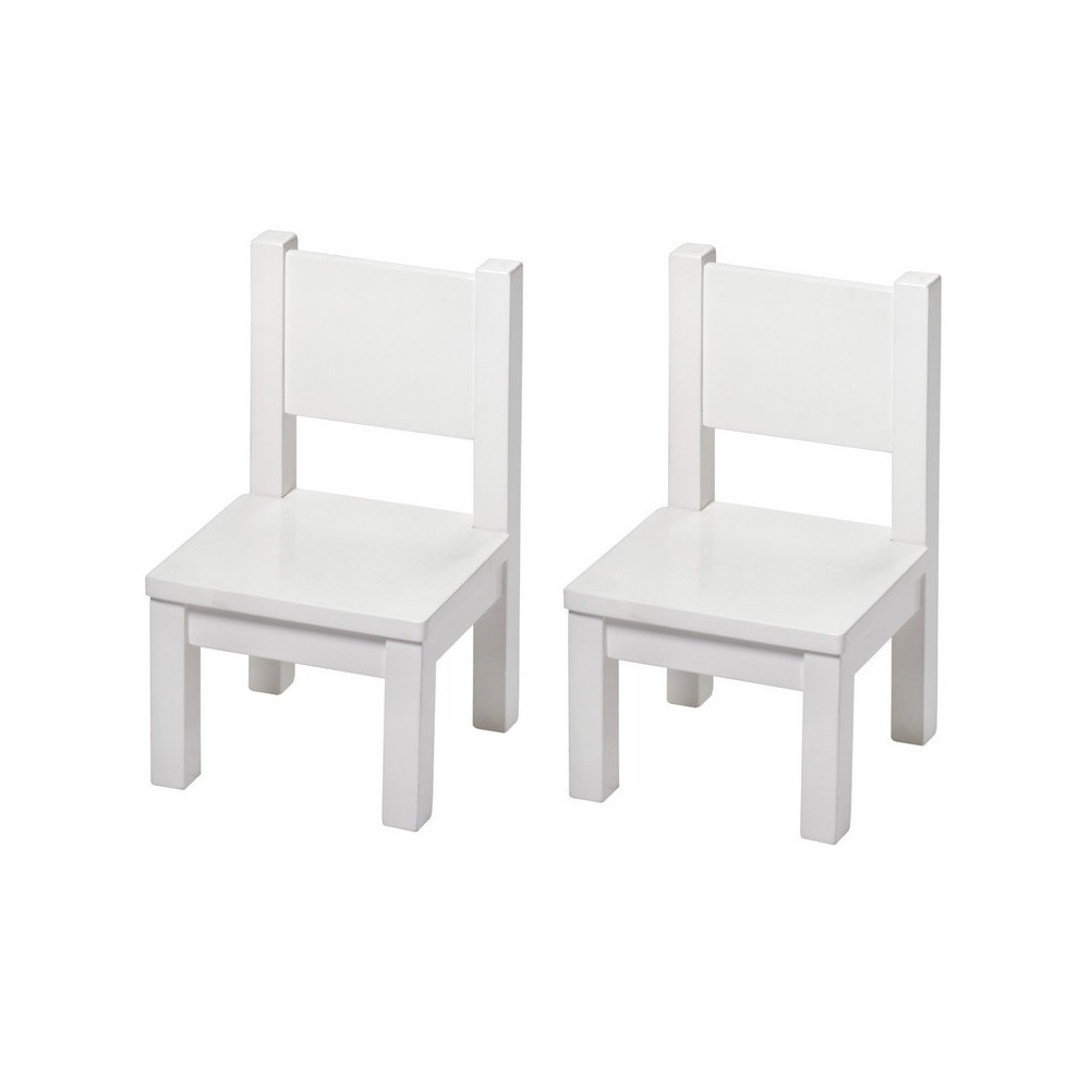 Ensemble table et chaises enfant - ovaline blanc - 1-4 ans Couleur blanc  Pioupiou Et Merveilles