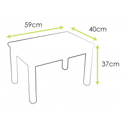 Ensemble Montessori - Table et Chaises enfant 1-4 ans - Peach Fuzz