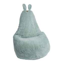 Poire en peluche pour enfant - Lapin vert - Made in France