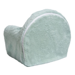 Fauteuil en peluche pour enfant - Lapin vert - Made in France