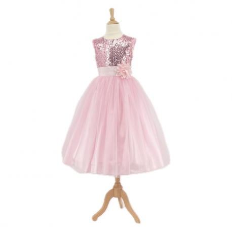 Robe de princesse - Emma- 3-4 ans - Rose