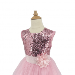 Robe de princesse - Emma- 3-4 ans - Rose