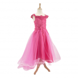 Robe de princesse - Rose- 5-7ans 