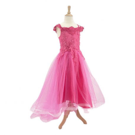 Robe de princesse - Rose- 5-7ans 