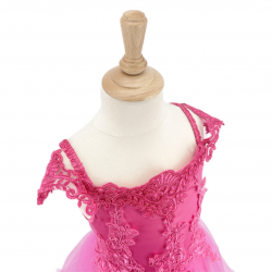 Robe de princesse - Rose- 5-7ans 