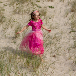 Robe de princesse - Lucie - Rose - 5-7 ans 