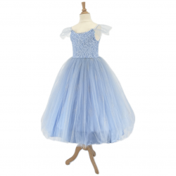 Robe de princesse - Eva- Bleu - 3-4 ans