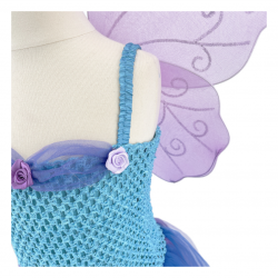 Robe de fée - Mélusine- Bleu et Violet - 3-4 ans