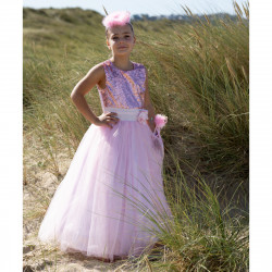 Robe de princesse - Emma- 5-7 ans - Rose