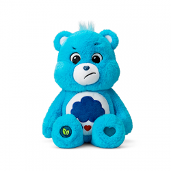 Peluche Bisounours - TOURONCHON - 30cm - Bleu