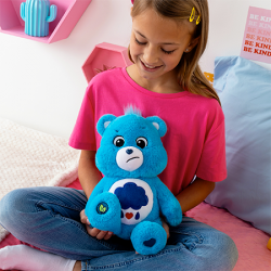 Peluche Bisounours - TOURONCHON - 30cm - Bleu