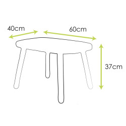 Ensemble Ovaline - Table et Chaises enfant 1-4 ans - Blanc