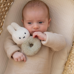 Hochet Anneau Miffy avec grelot - Fluffy vert